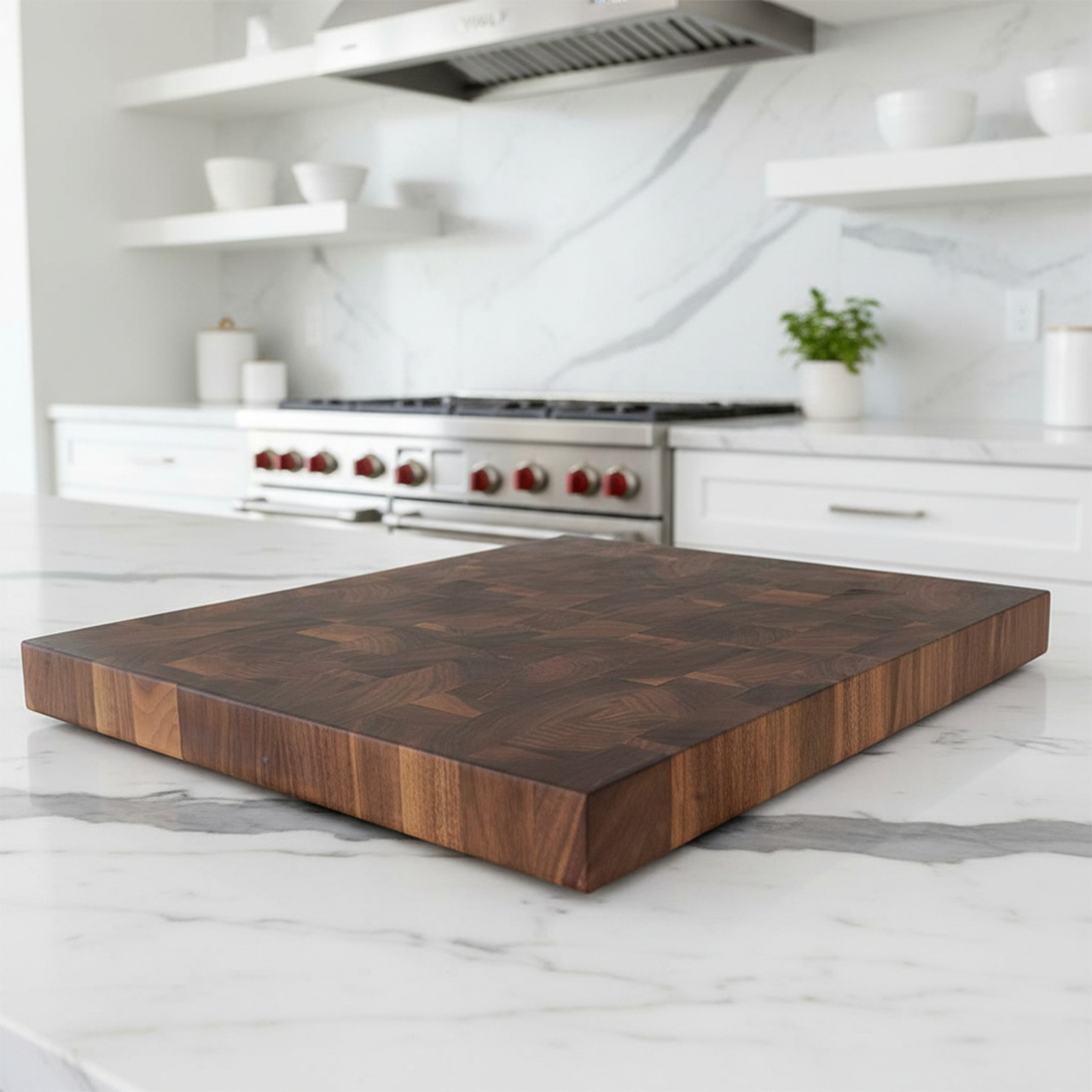 Walnut End Grain Cutting Board "The Beaumont" (3 Sizes)