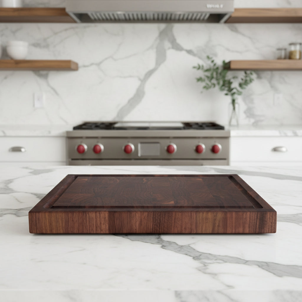Walnut End Grain Cutting Board "The Beaumont" (3 Sizes)