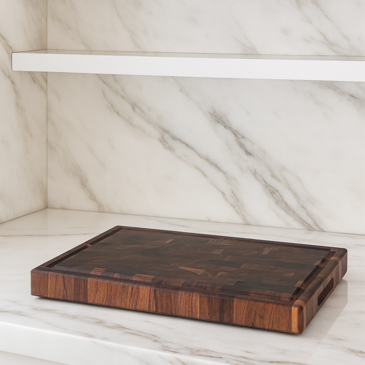 Walnut End Grain Butcher Block Cutting Board "The Beaumont XL"