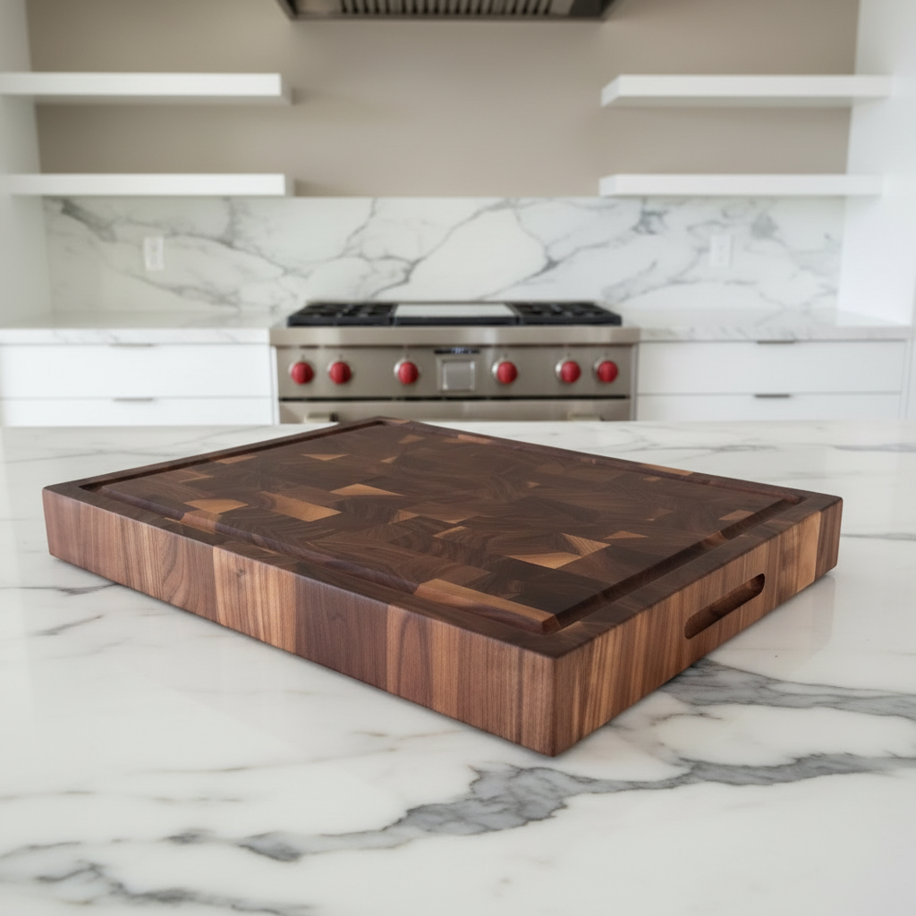 *Limited Edition* Walnut End Grain Butcher Block Chaos Board 18"L x 15"W x 2.25"H