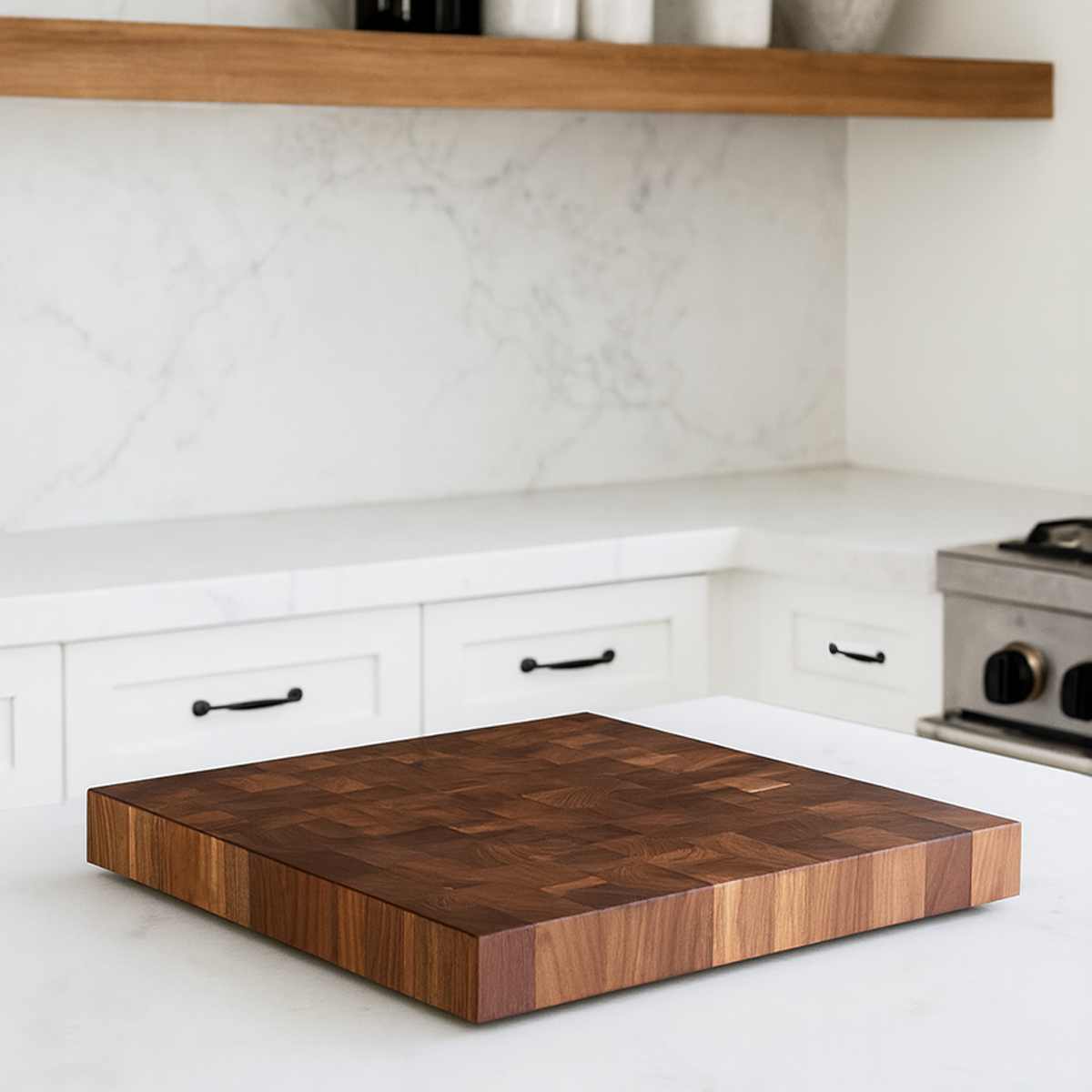 Walnut End Grain Butcher Block "The Beaumont XXL"