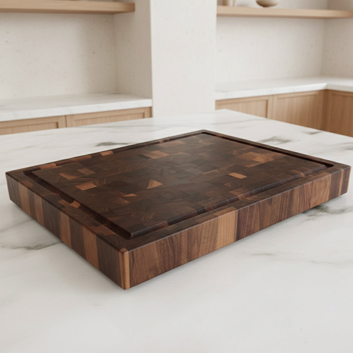 Walnut End Grain Butcher Block "The Beaumont XXL"