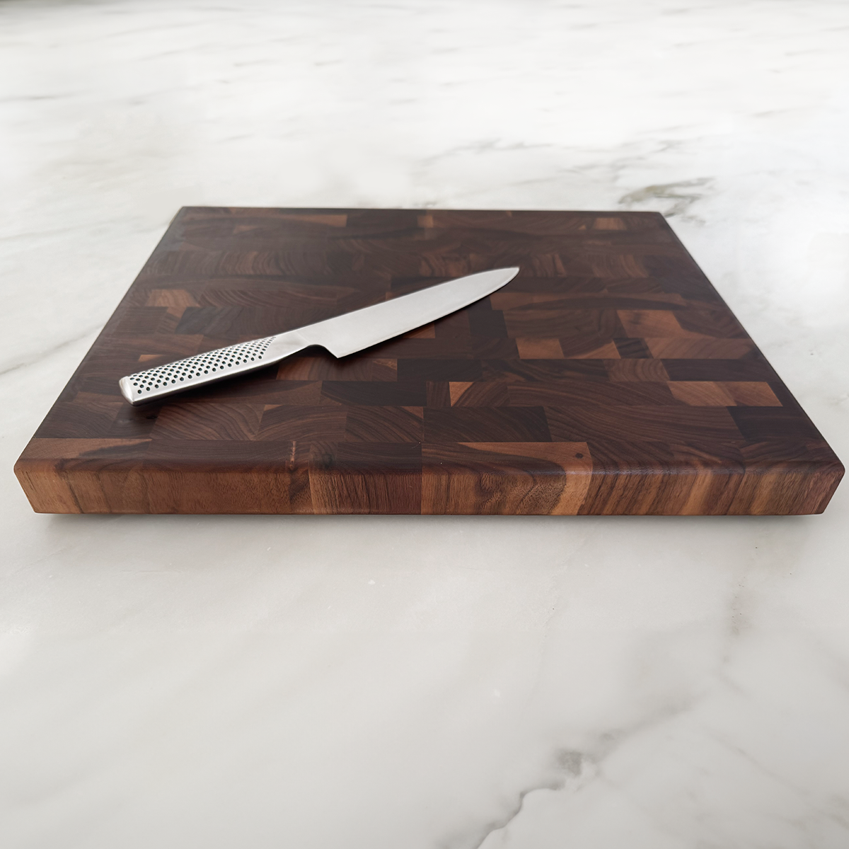 Walnut End Grain Butcher Block Cutting Board "The Beaumont" 18"