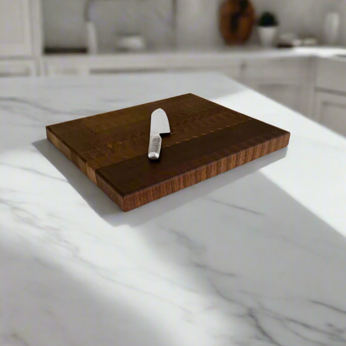 Walnut End Grain Cutting Board "The Hawthorne"