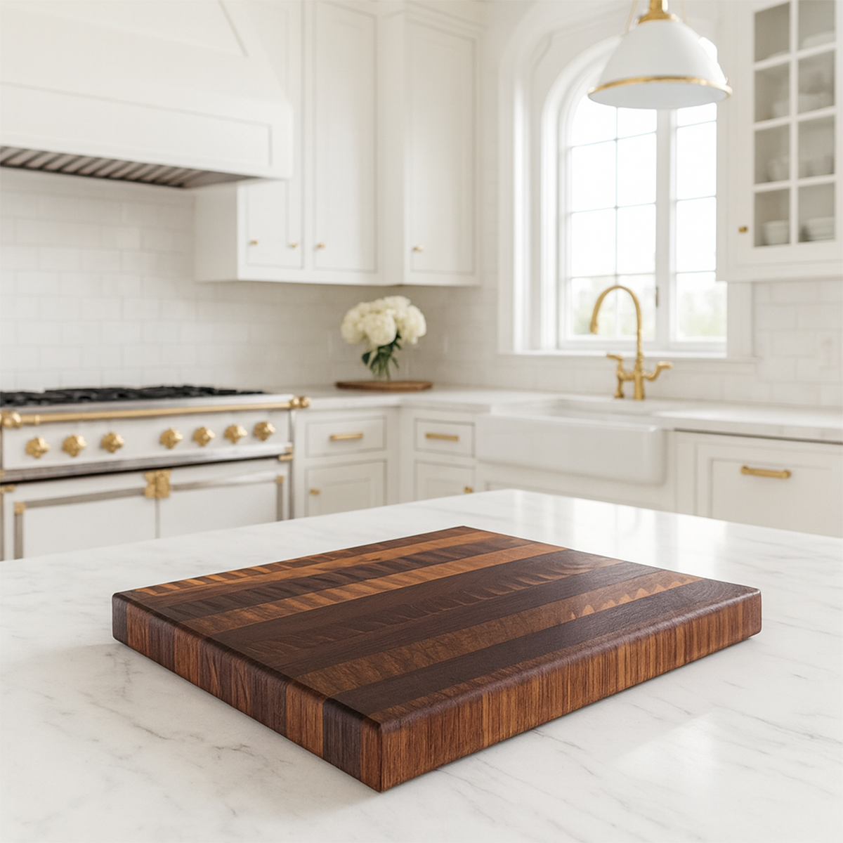 Walnut End Grain Butcher Block "The Hawthorne XL"