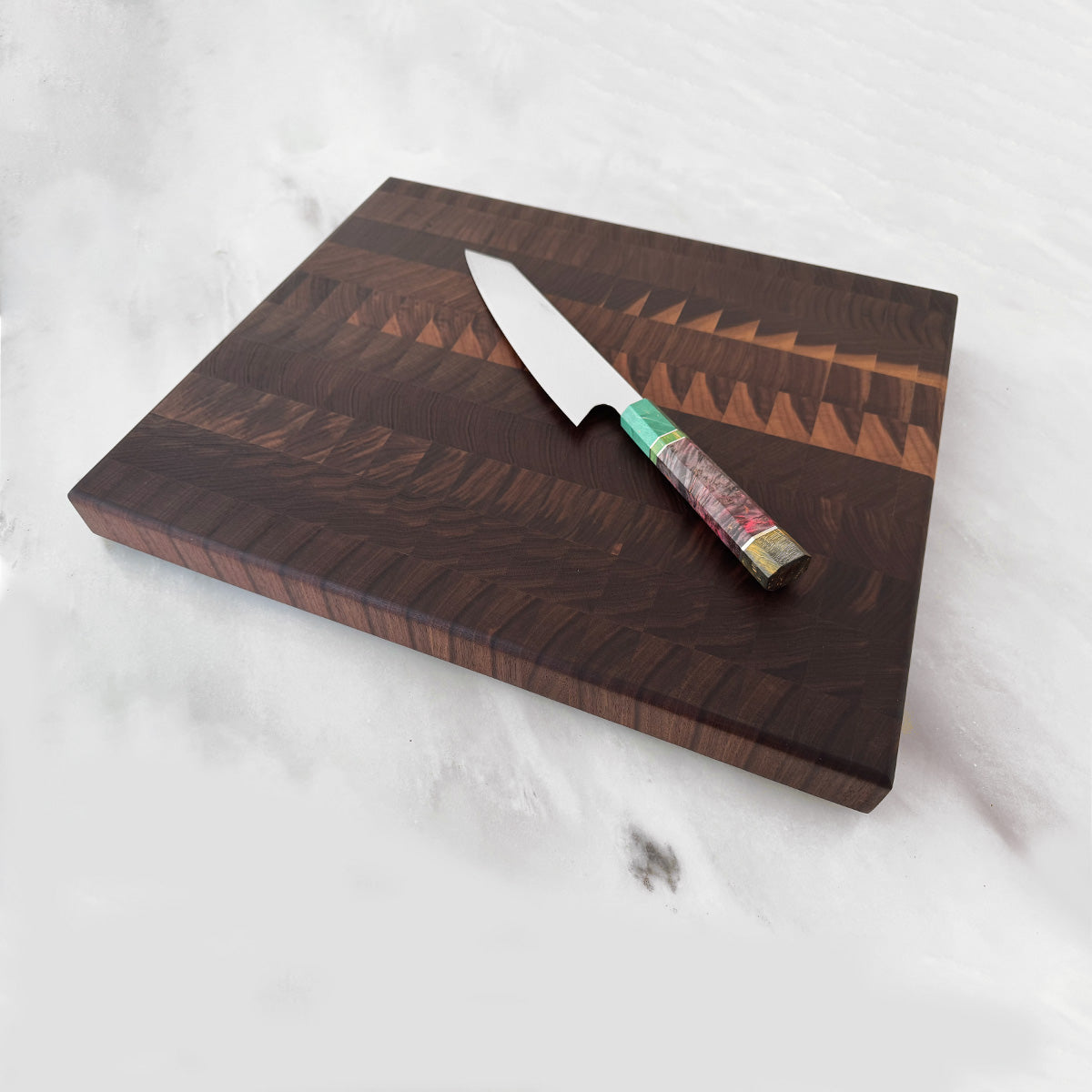 Walnut End Grain Cutting Board "The Hawthorne"
