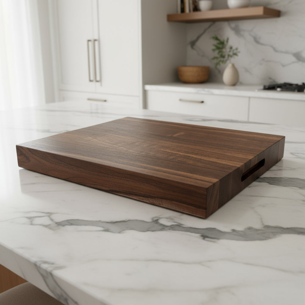 Walnut Edge Grain Butcher Block "The Roxborough XXL"