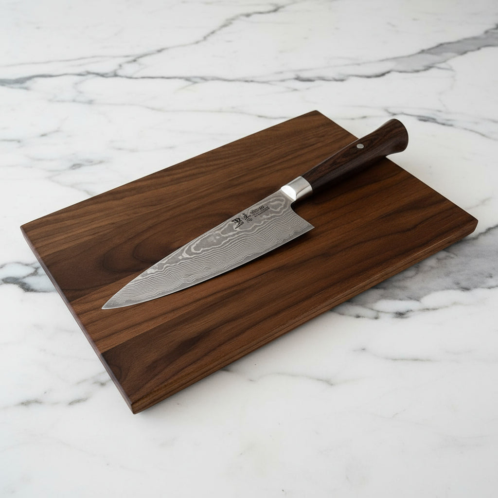 Walnut Edge Grain Cutting Board "The Roxborough Thin"