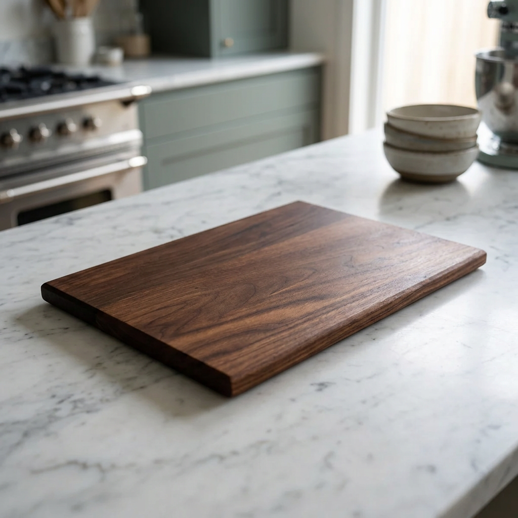 Walnut Edge Grain Cutting Board "The Roxborough Thin"
