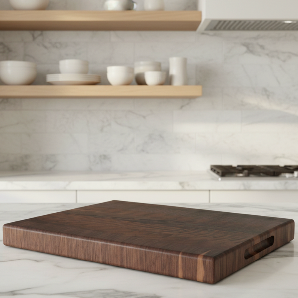 LIMITED EDITION - Walnut End Grain Cutting Board "The Hawthorne"
