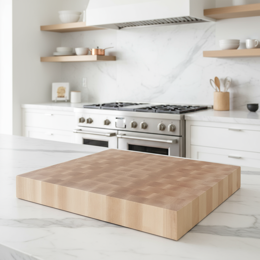 Sugar Maple End Grain Cutting Board "The Belmont"