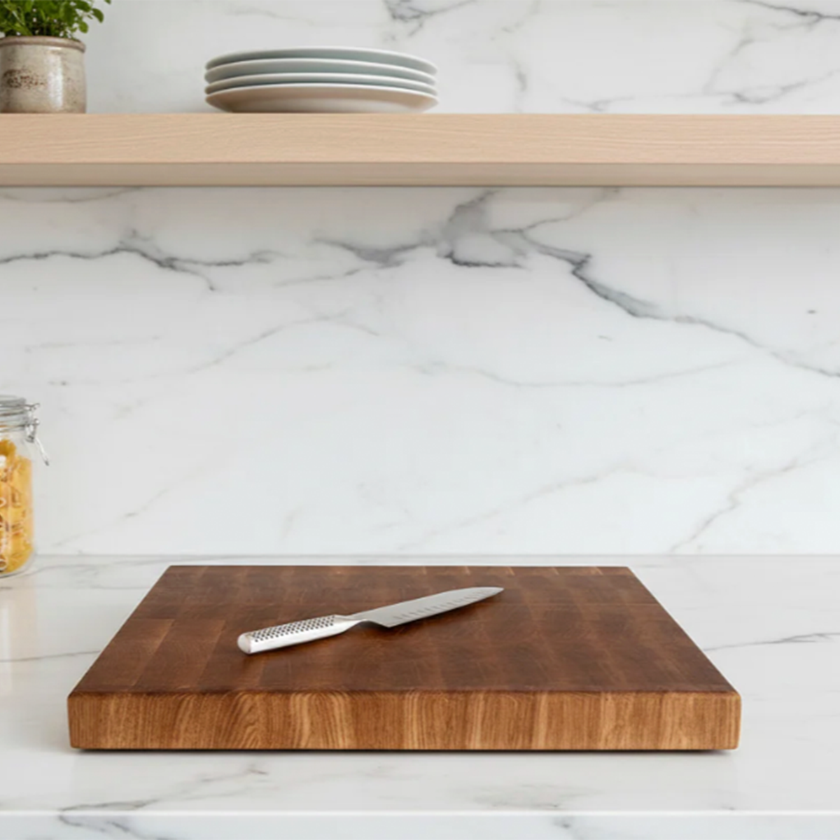 White Oak End Grain Cutting Board "The Bellair"