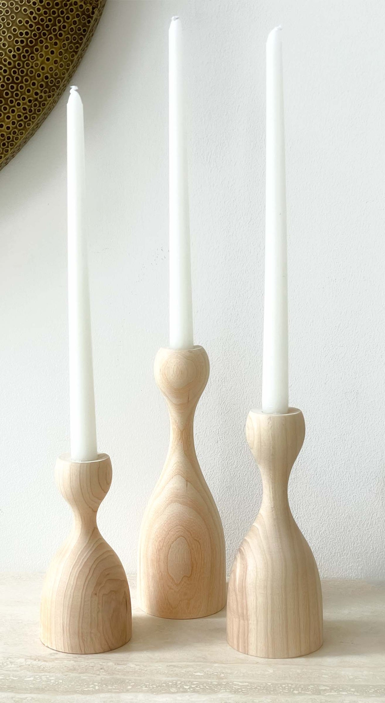 Wooden Scandinavian Style Candle Holders