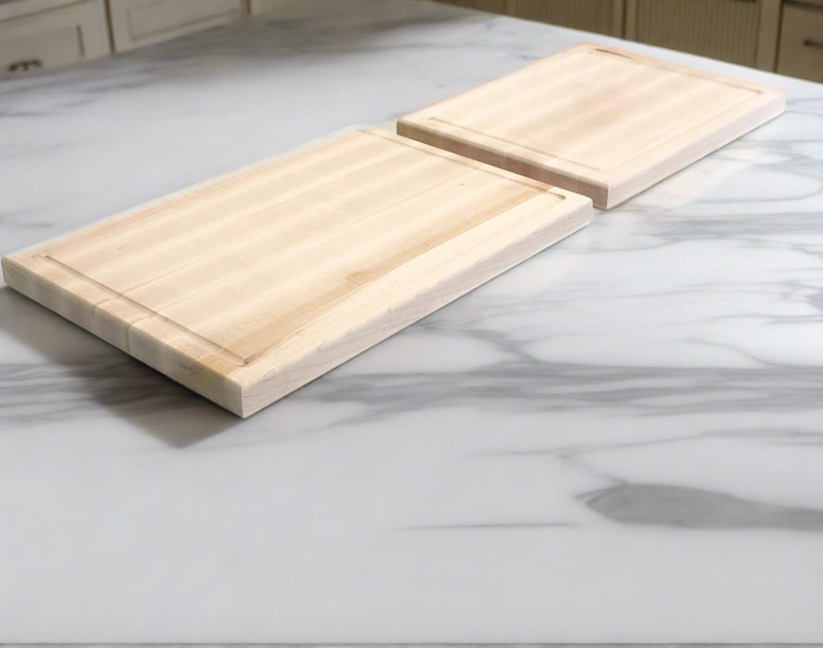 Set of Two Maple Edge Grain Cutting Boards "The Dupont"