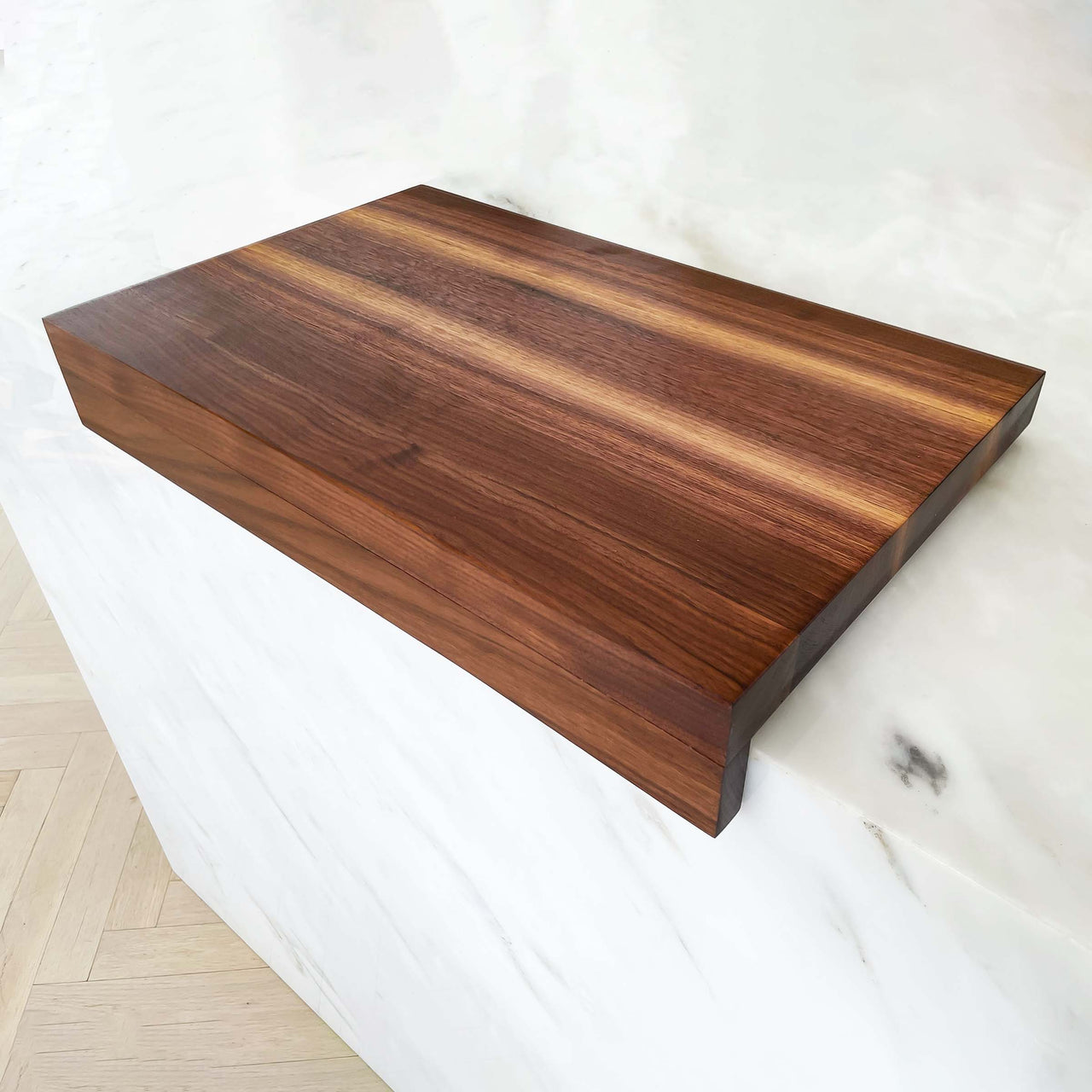 Walnut Over The Counter Edge Grain Cutting Board "The Falcon"